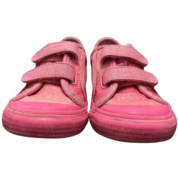 Keds Glittery Hook & Loop Sneaker, Toddler/Little Kid, Pink, Sz 6.5M - Picture 3 of 12